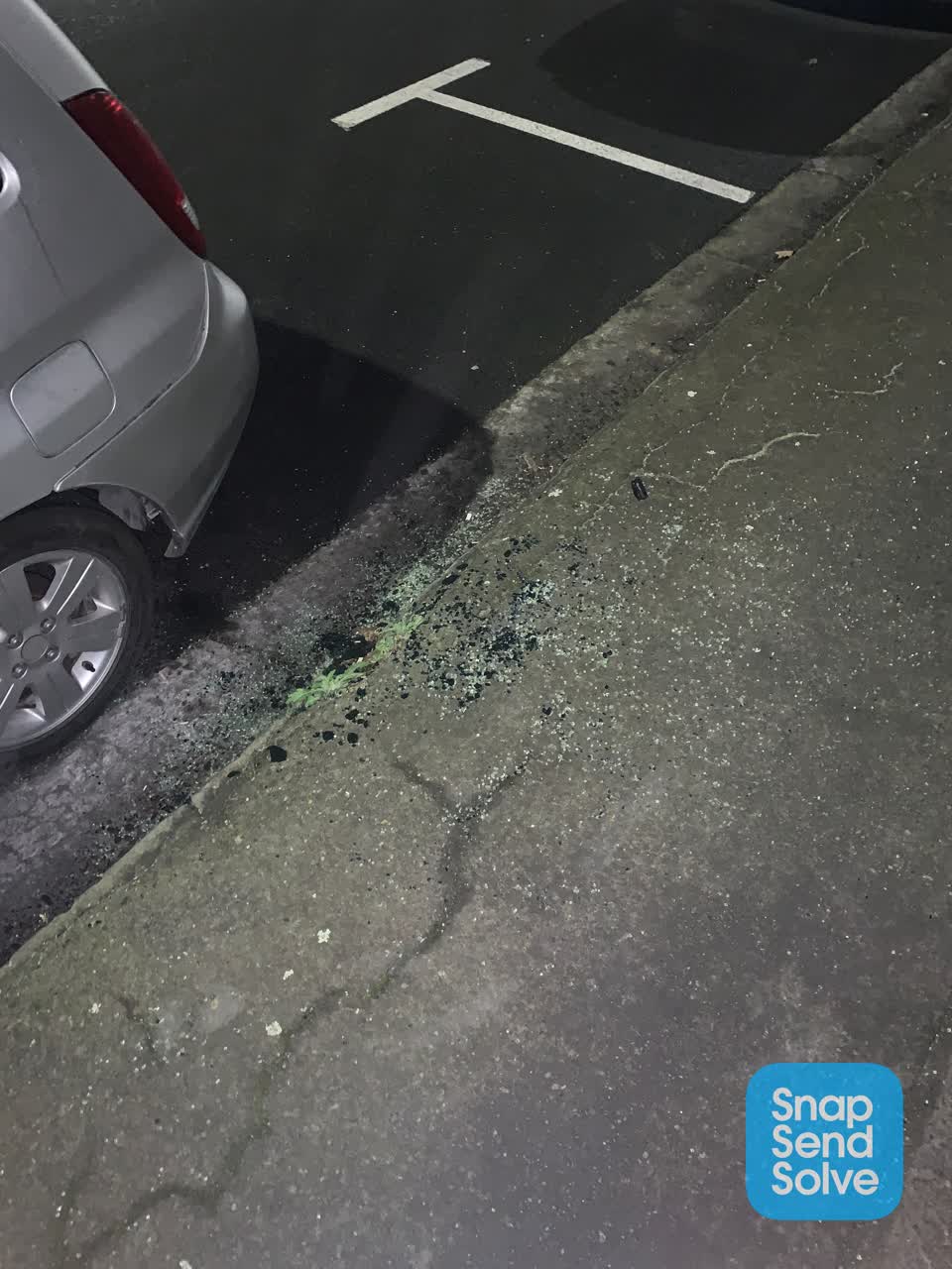 The photograph attached to this roading/streets report