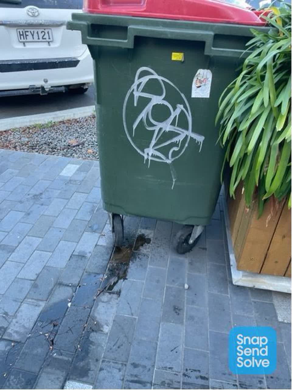 The photograph attached to this rubbish/recycling report