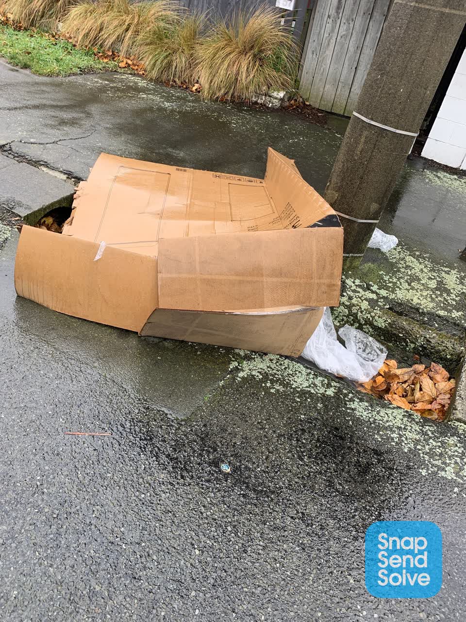 The photograph attached to this rubbish/recycling report