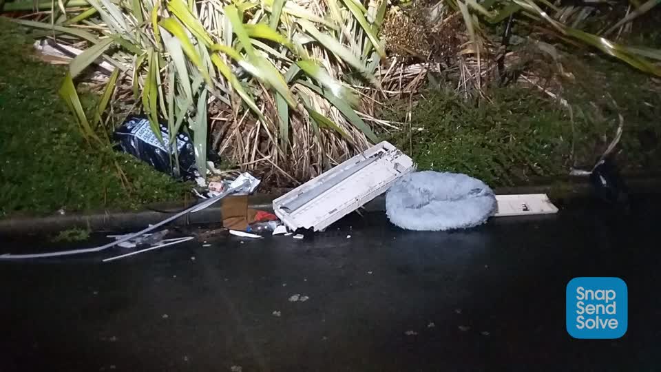 The photograph attached to this rubbish/recycling report