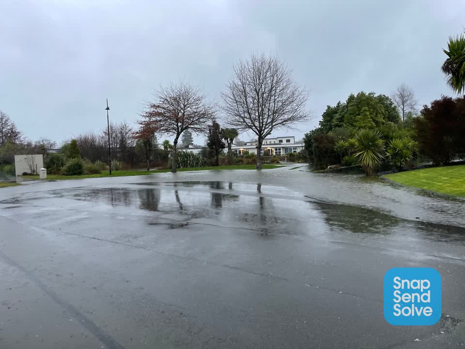 The photograph attached to this flooding report