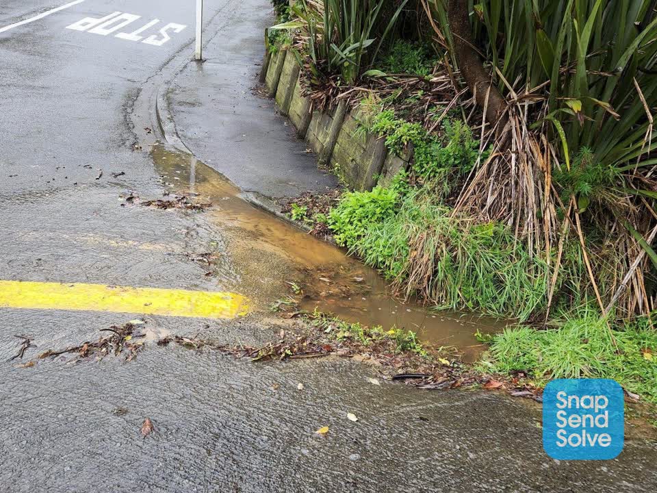 The photograph attached to this flooding report