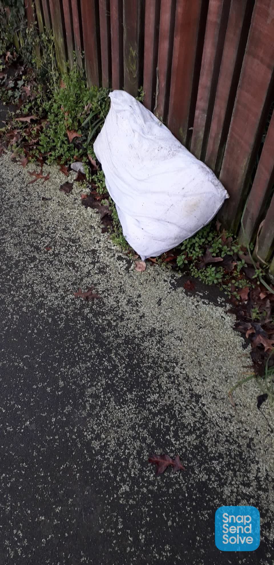 The photograph attached to this dumped rubbish report