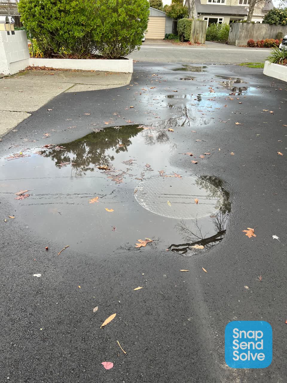 The photograph attached to this sewer general report