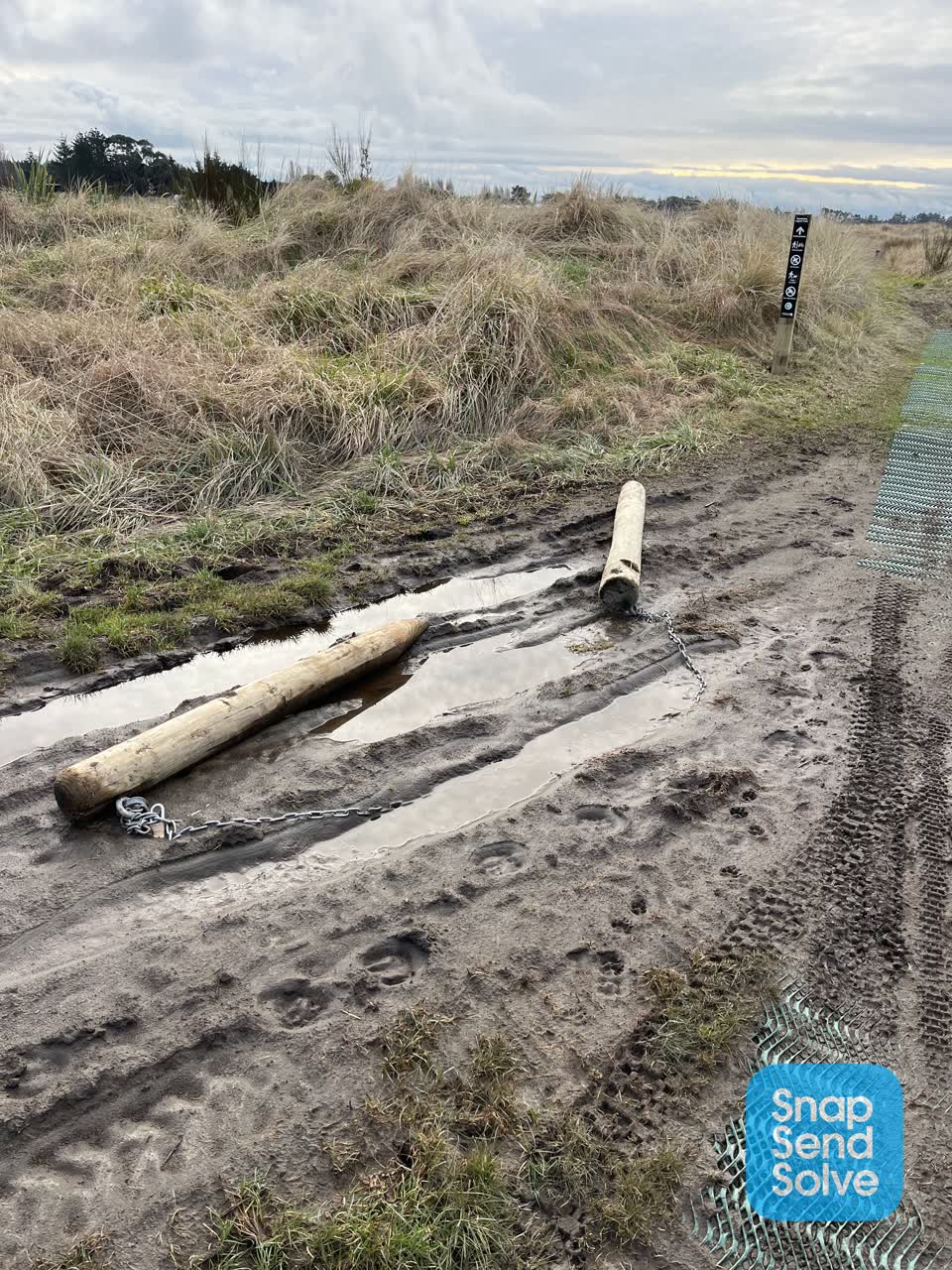 The photograph attached to this vandalism - general report