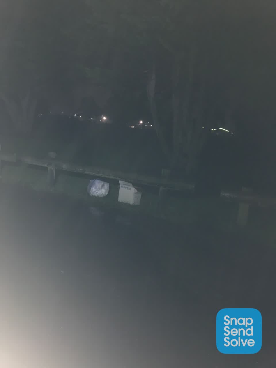 The photograph attached to this dumped rubbish report