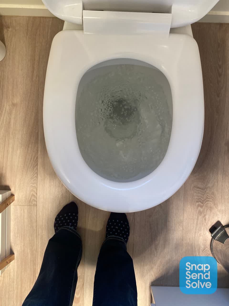 The photograph attached to this sewer - leak / blockage report