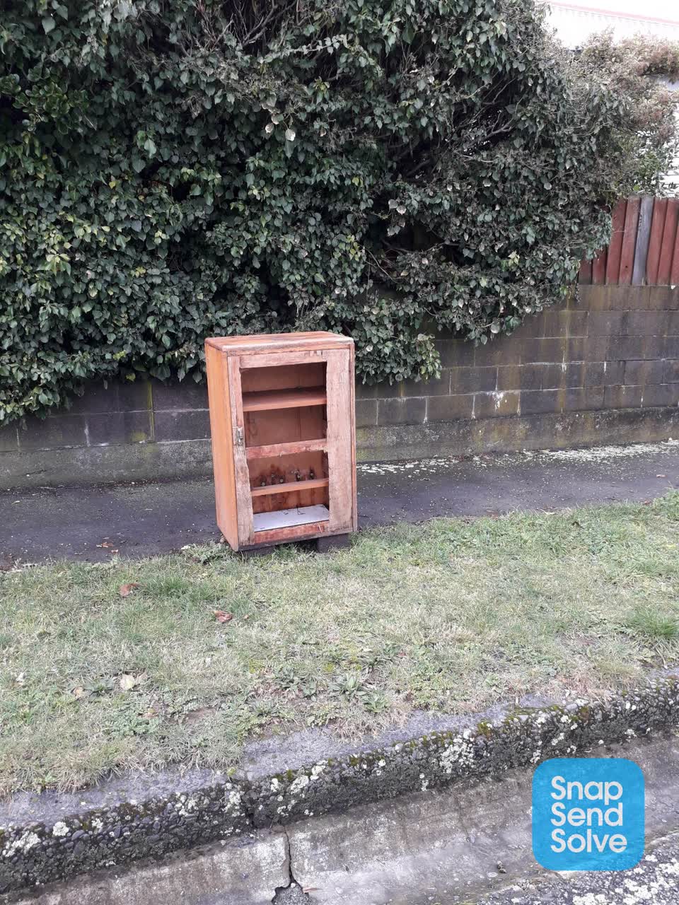 The photograph attached to this dumped rubbish report