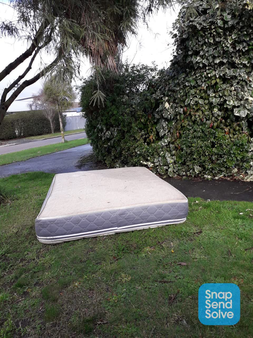 The photograph attached to this dumped rubbish report