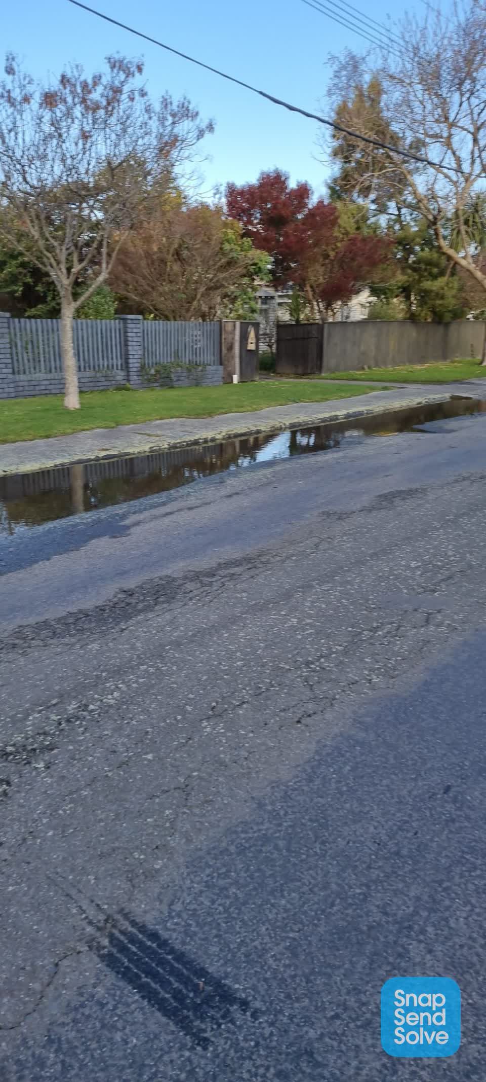 The photograph attached to this flooding report