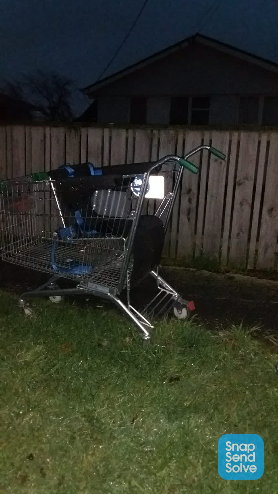 The photograph attached to this dumped rubbish report