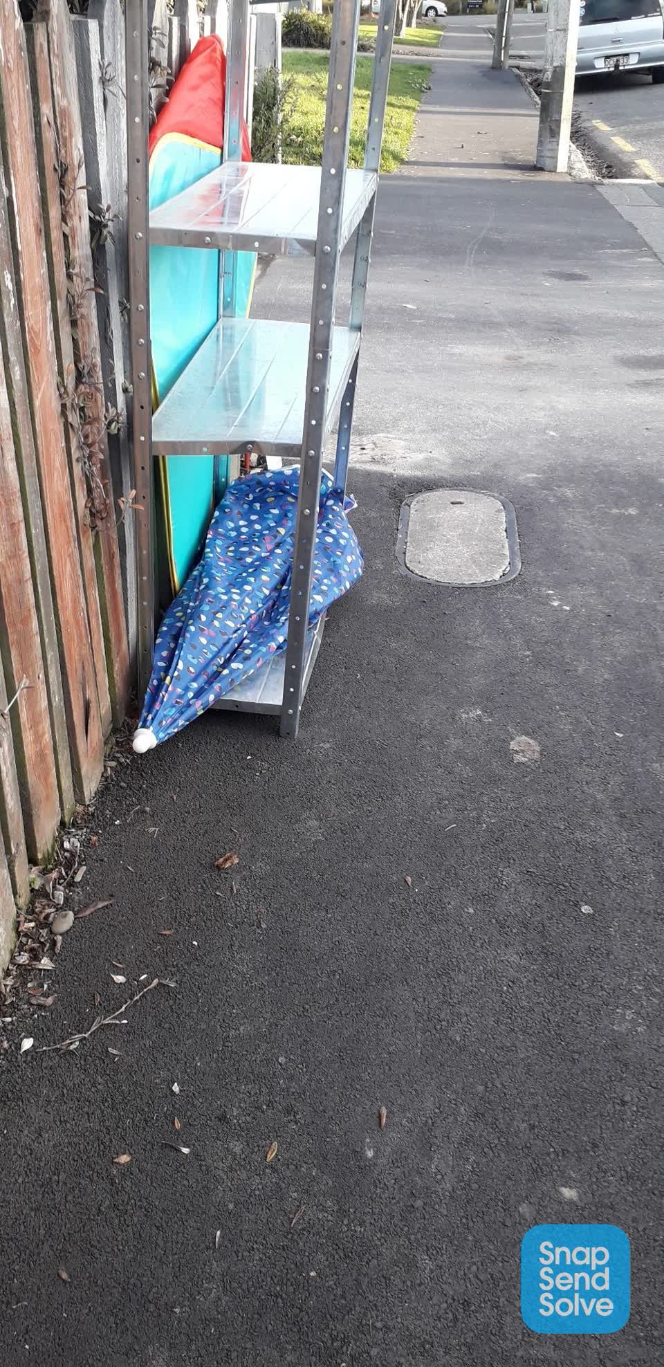 The photograph attached to this rubbish and bins - general report