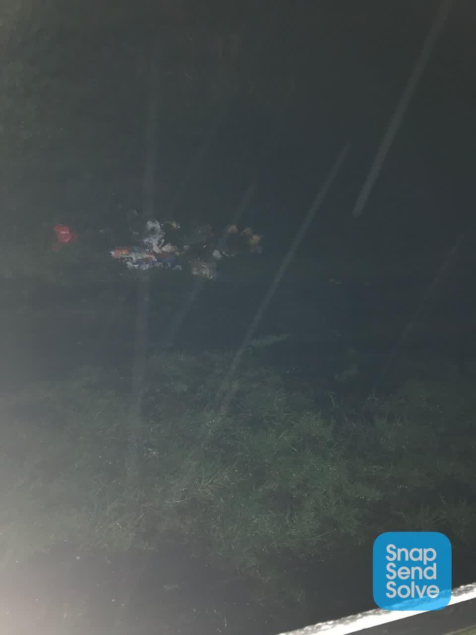 The photograph attached to this dumped rubbish report
