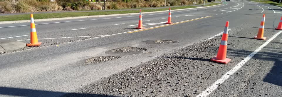 The photograph attached to this pothole report