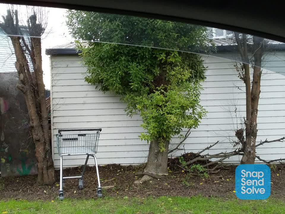 The photograph attached to this general - abandoned trolley report