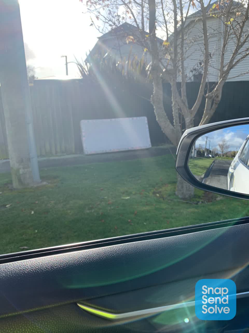 The photograph attached to this dumped rubbish report