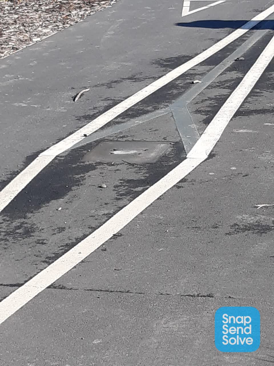 The photograph attached to this pavement - general report