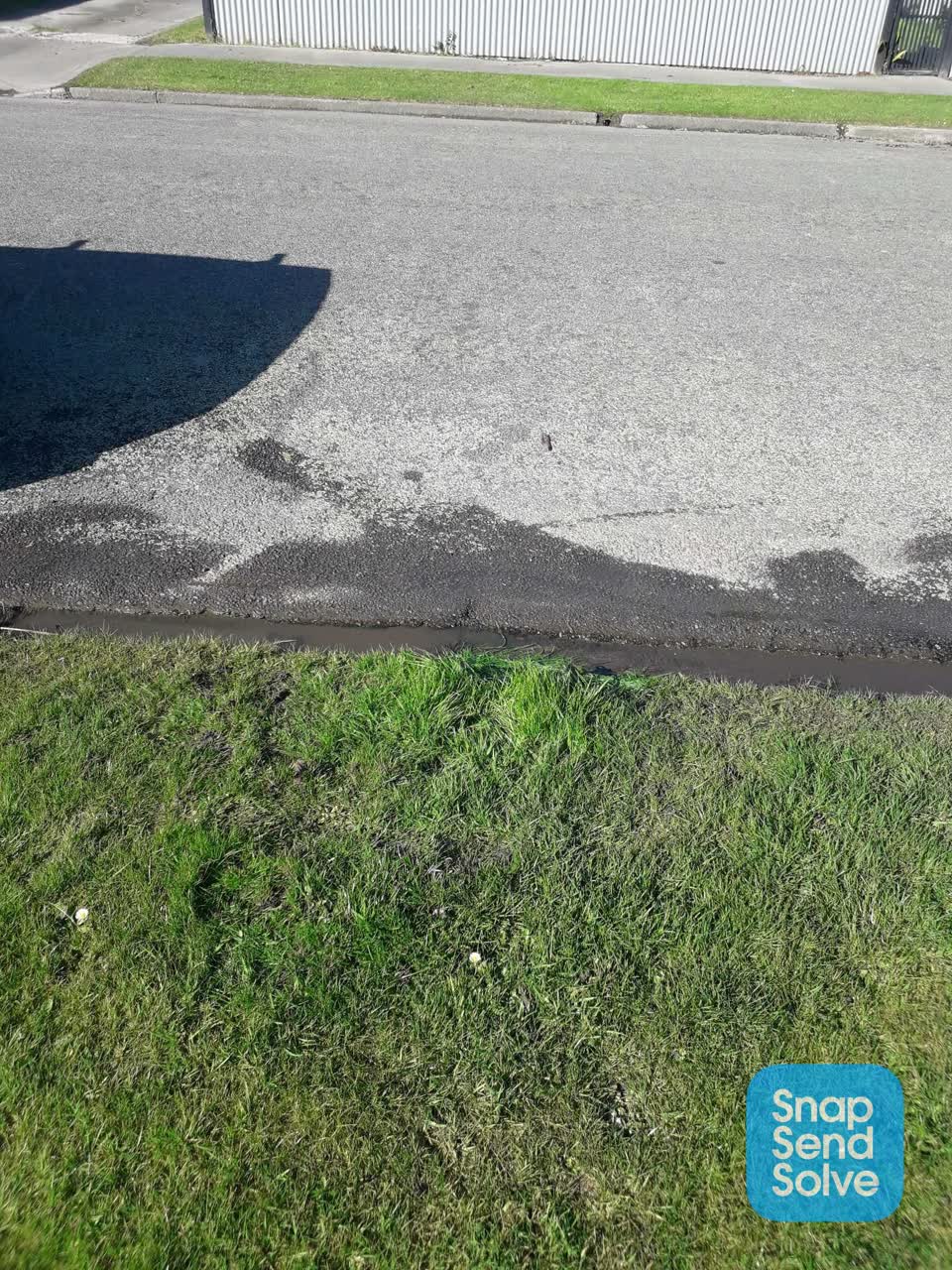 The photograph attached to this water leak report