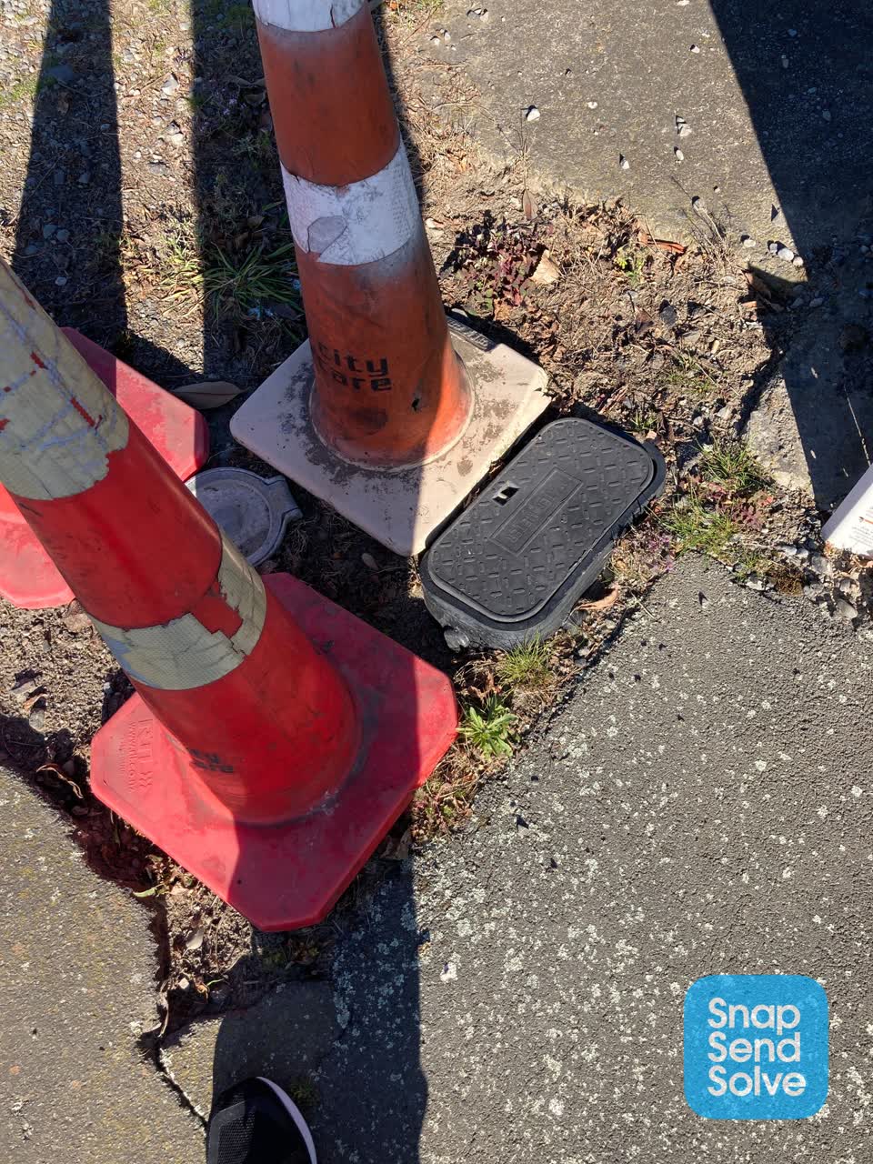 The photograph attached to this water leak report