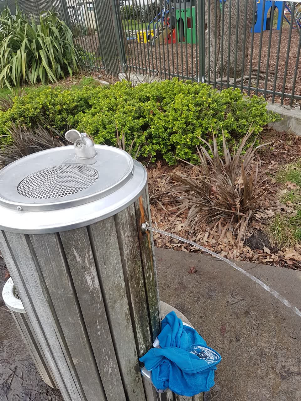 The photograph attached to this water leak report