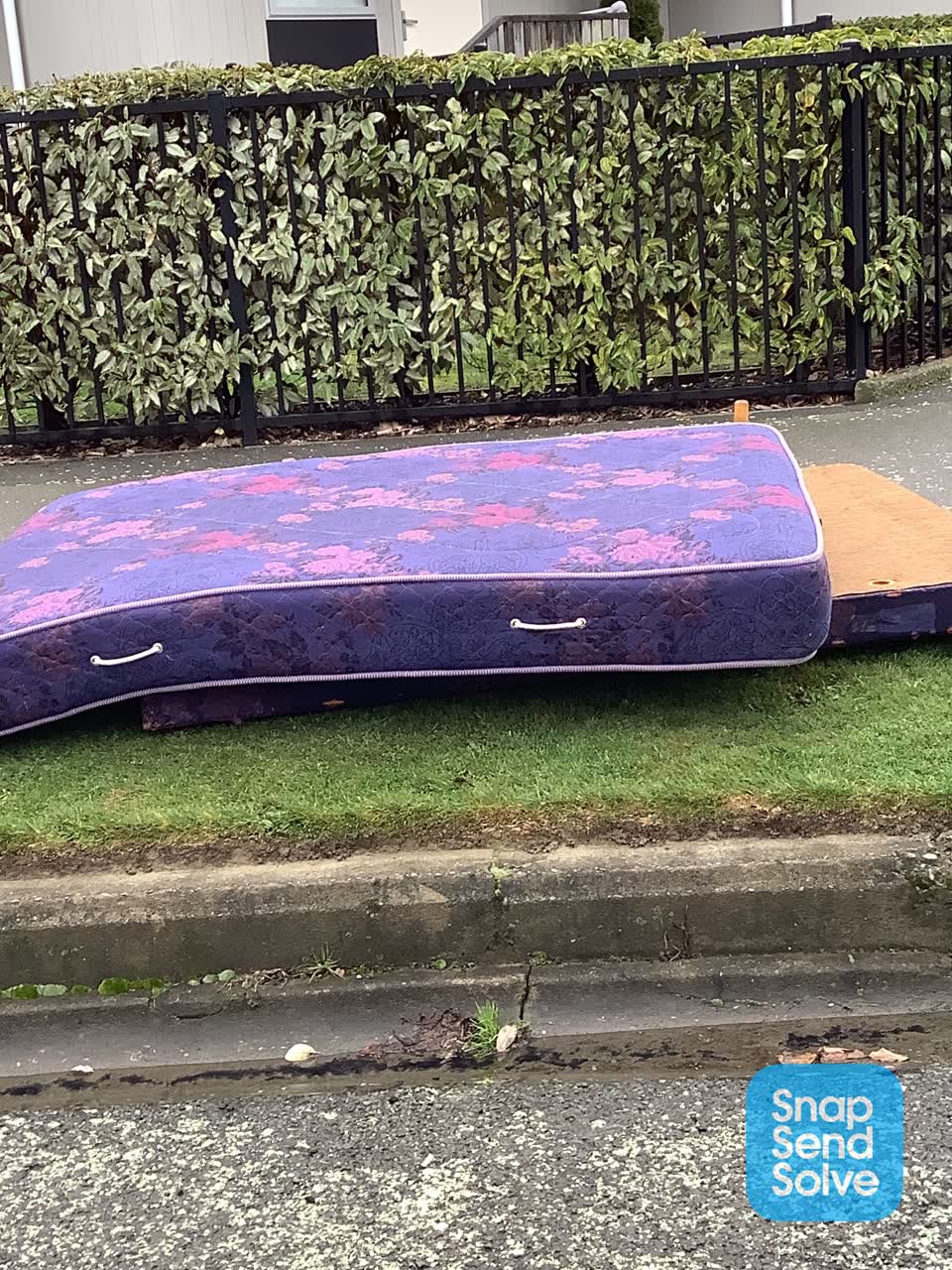 The photograph attached to this dumped rubbish report