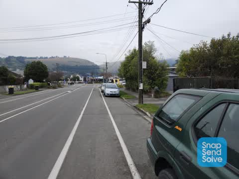 Hazard, vehicle, a report photo