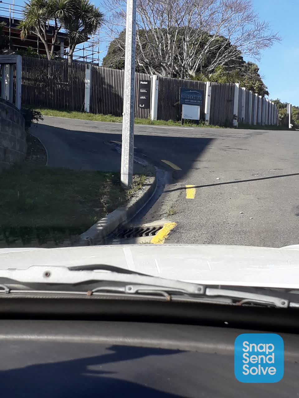 The photograph attached to this water leak report