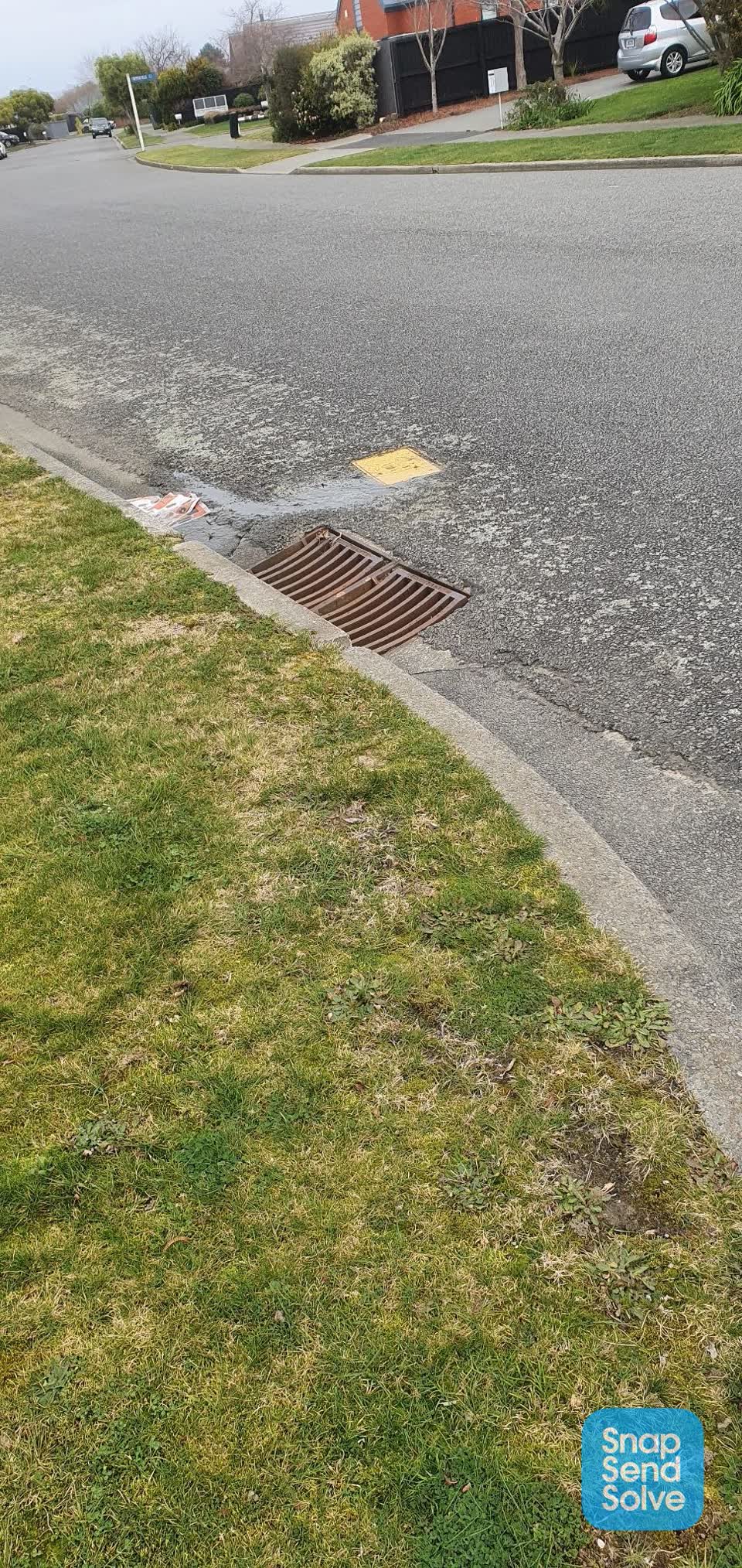 The photograph attached to this water leak report