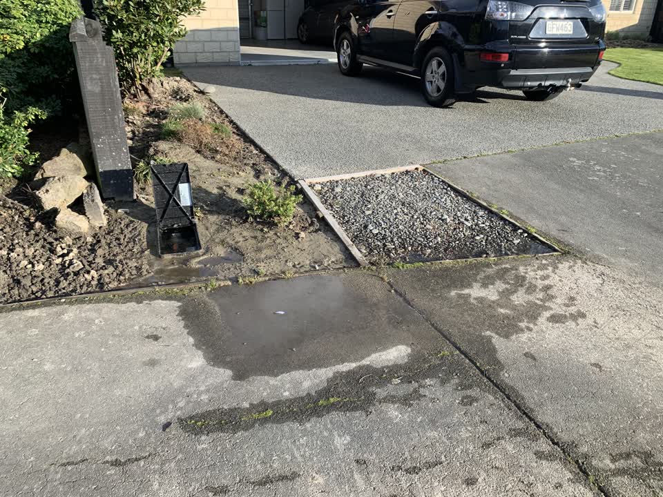 The photograph attached to this water leak report