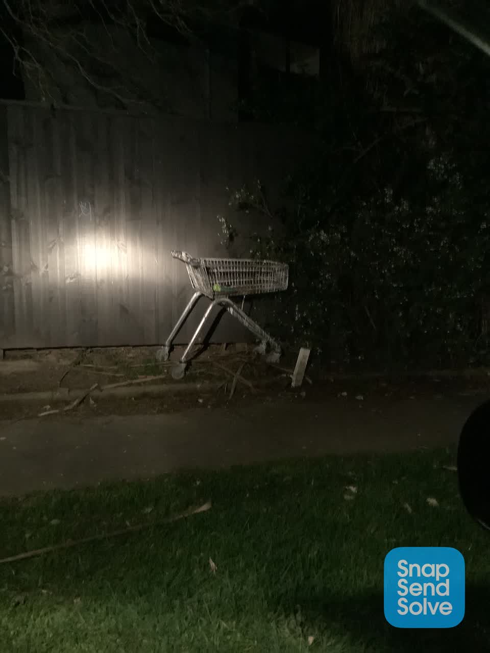 The photograph attached to this general - abandoned trolley report