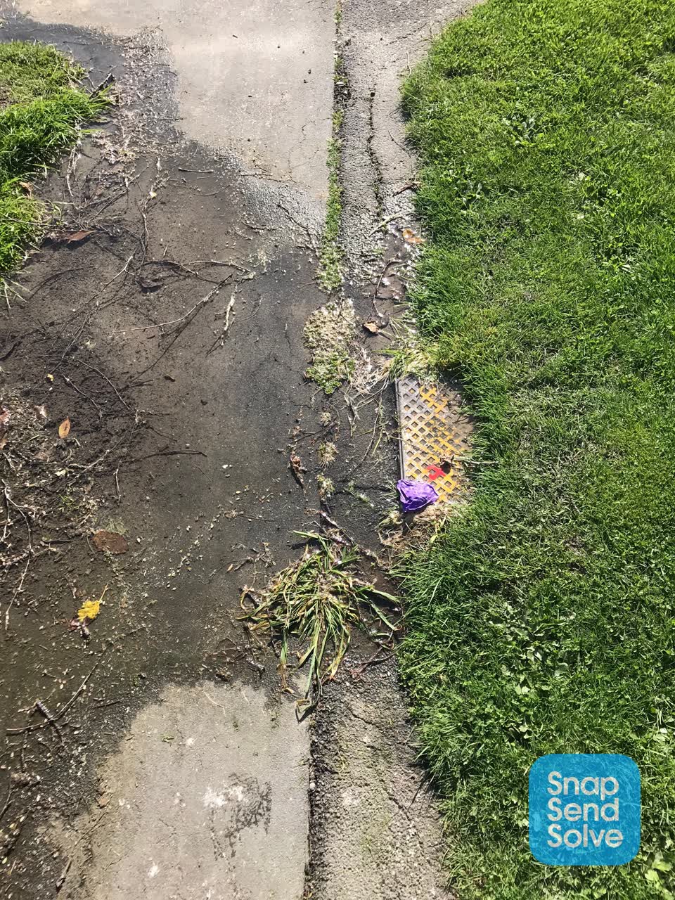 The photograph attached to this water leak report