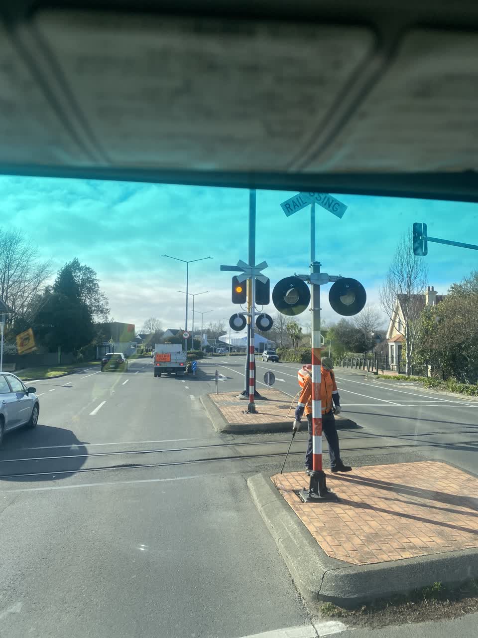 The photograph attached to this poles and signage - general report
