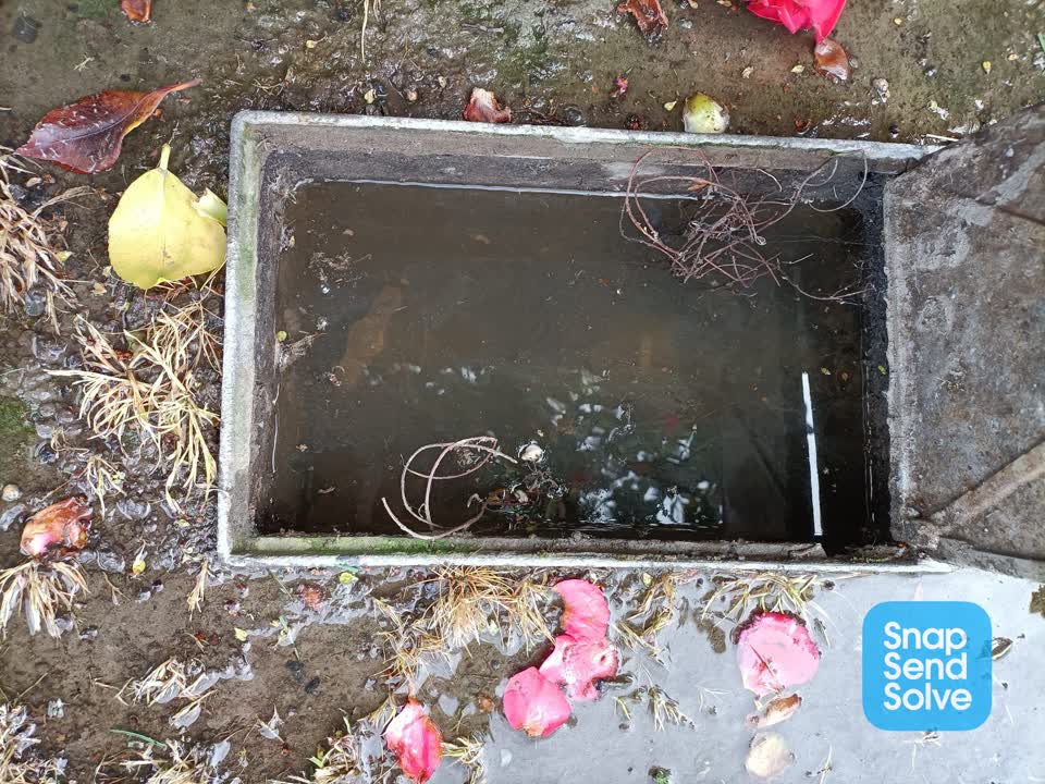 The photograph attached to this water leak report