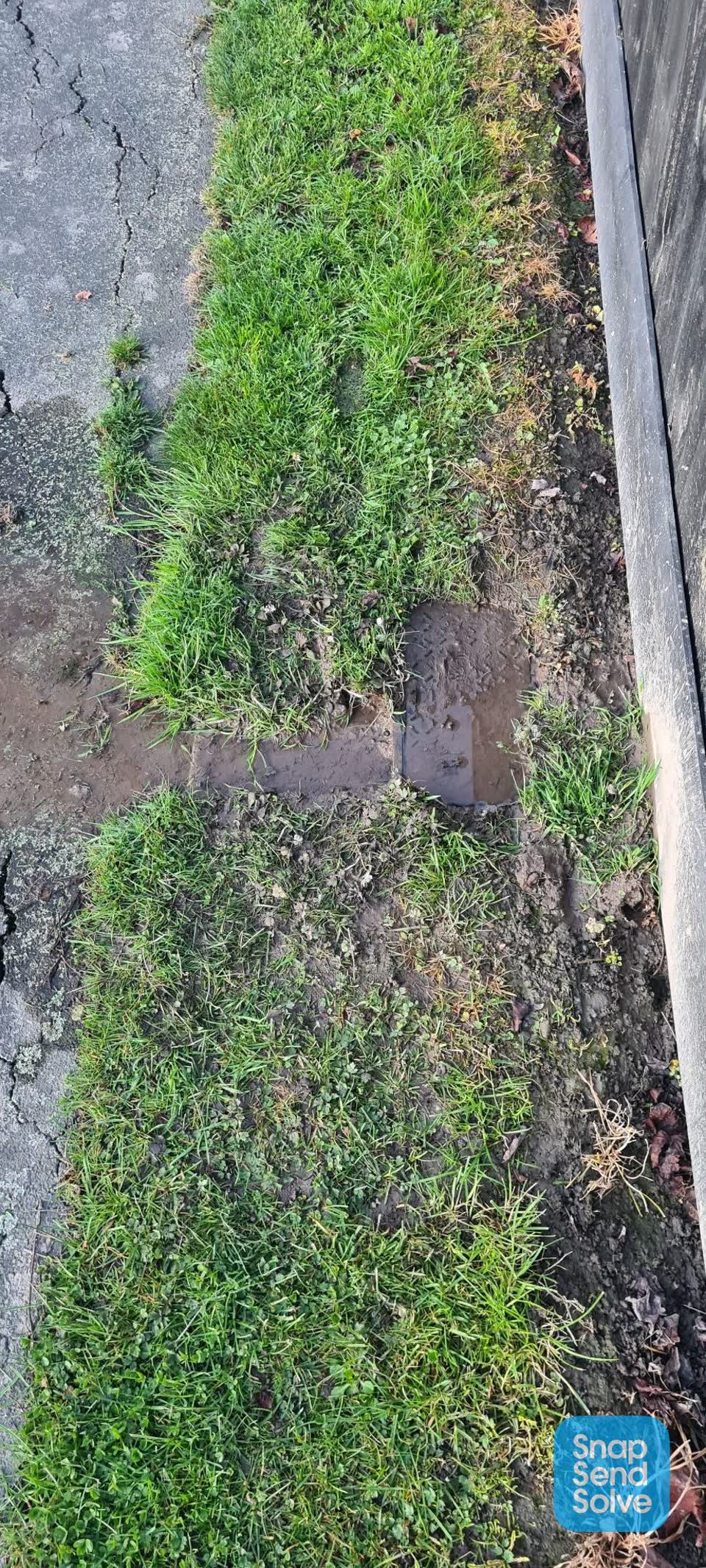 The photograph attached to this water leak report