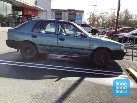 Hazard, vehicle, a report photo