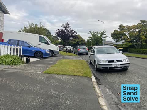 Hazard, vehicle, a report photo