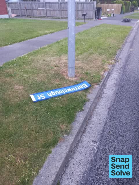 Damaged Street Sign, a report photo