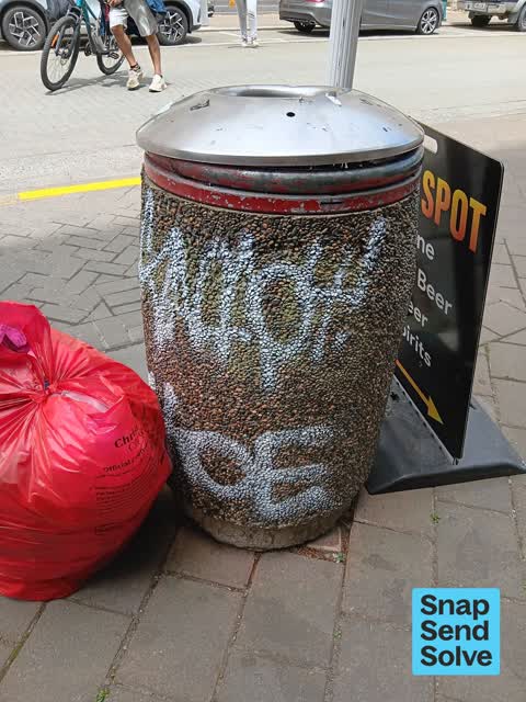Graffiti, a report photo