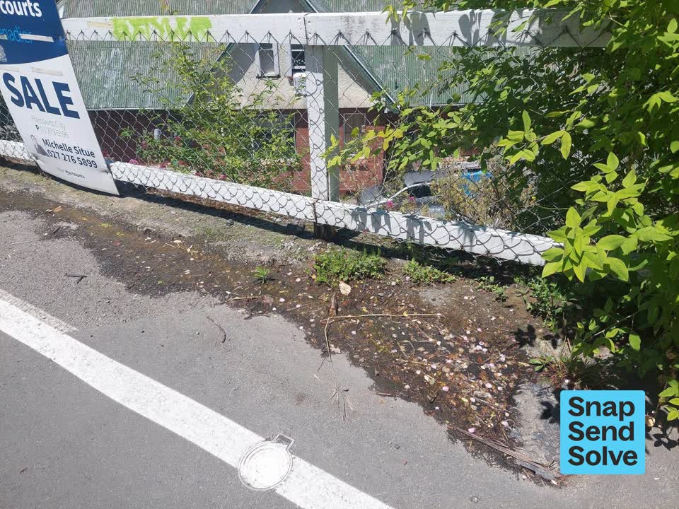 The photograph attached to this water leak report