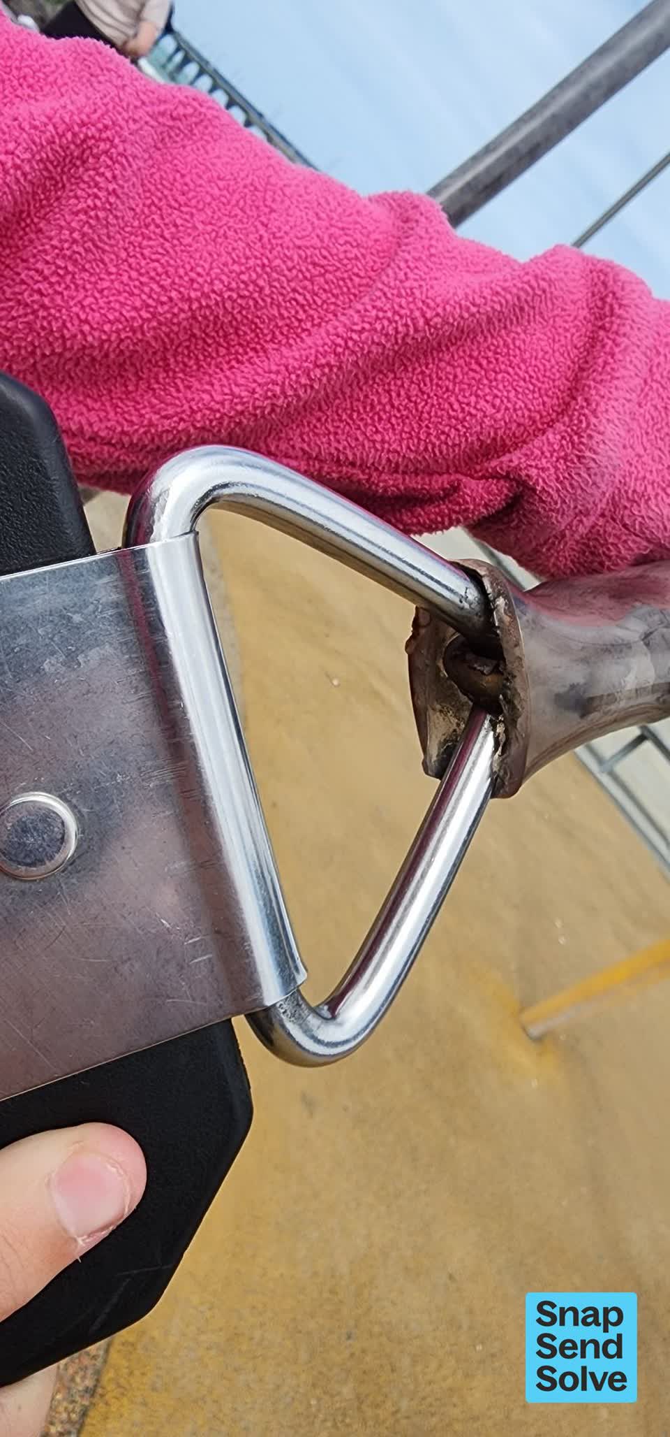 The photograph attached to this playground equipment report