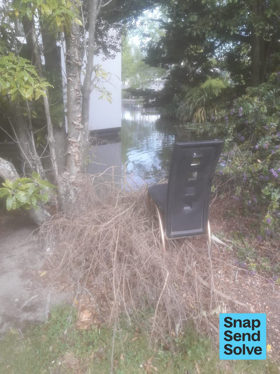 The photograph attached to this dumped rubbish report