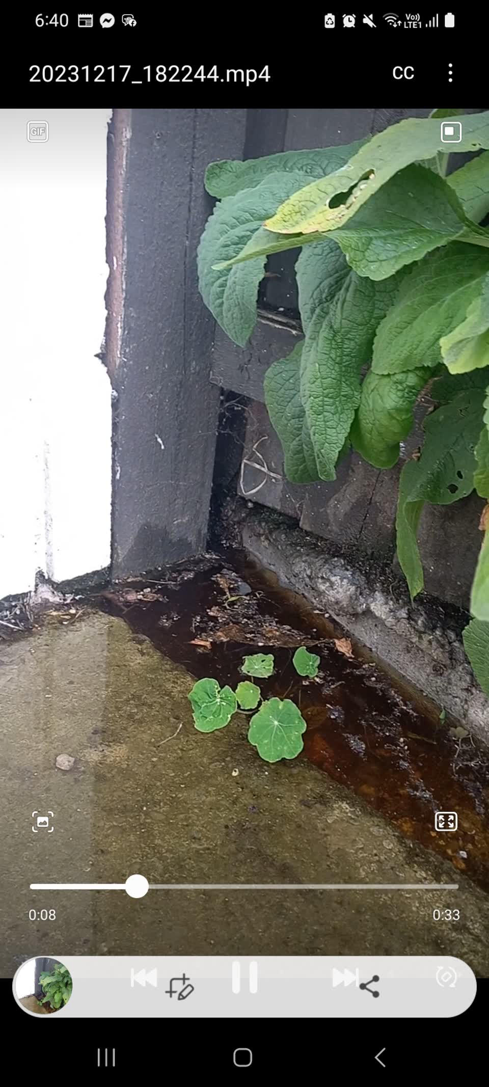 The photograph attached to this flooding report