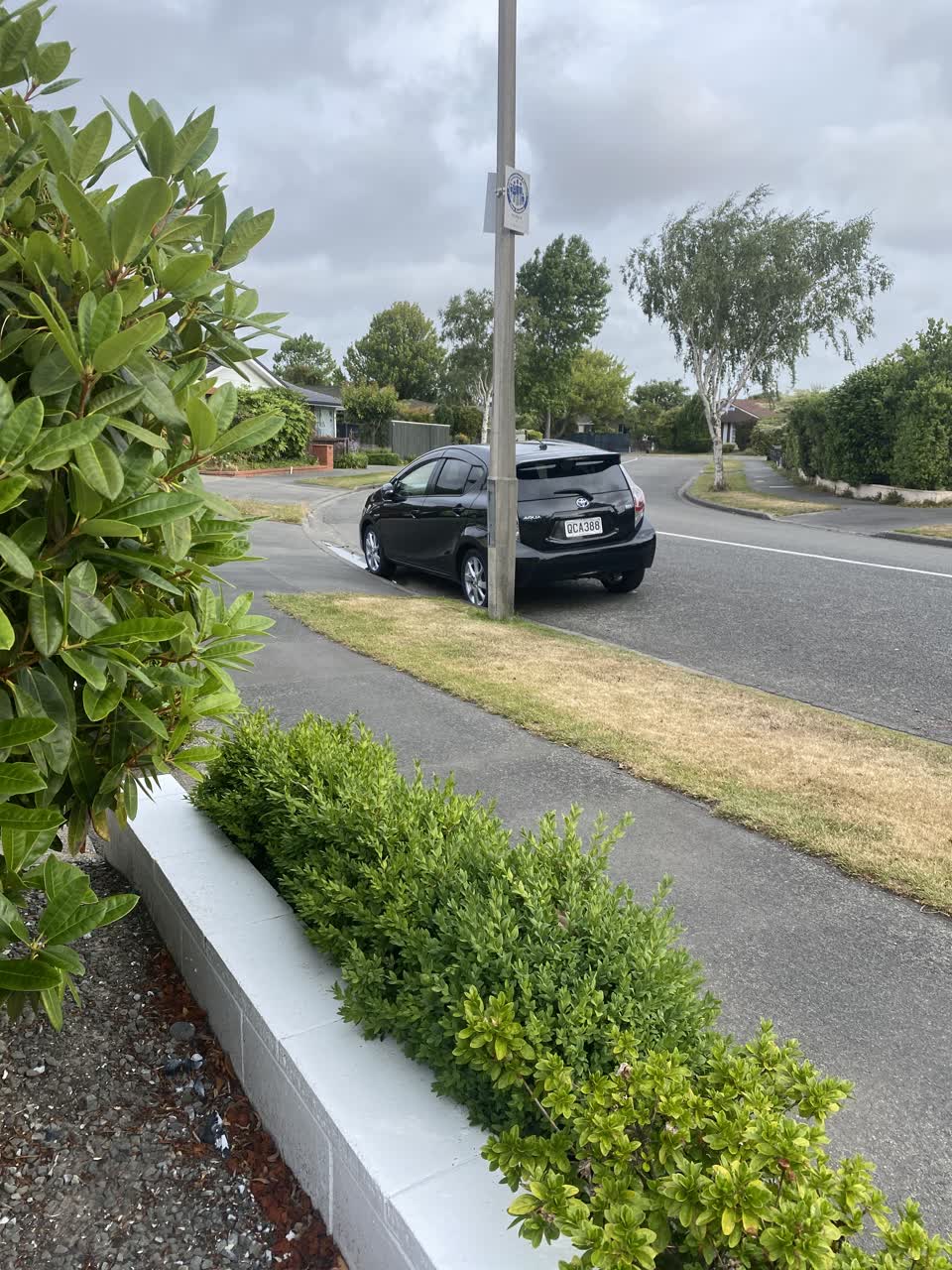The photograph attached to this hazard, vehicle report
