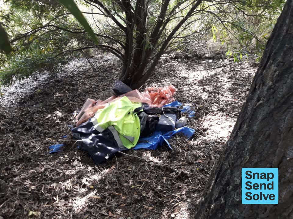 The photograph attached to this dumped rubbish report