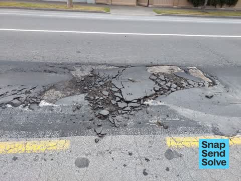 Damaged Road, a report photo