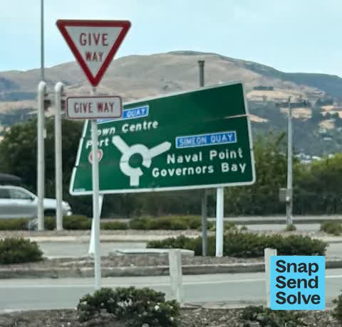 Damaged Street Sign — a report photo