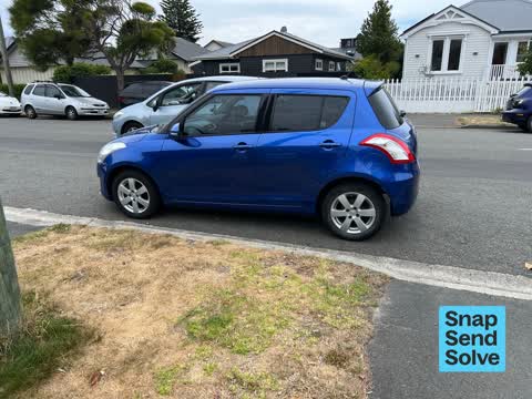 Hazard, vehicle, a report photo