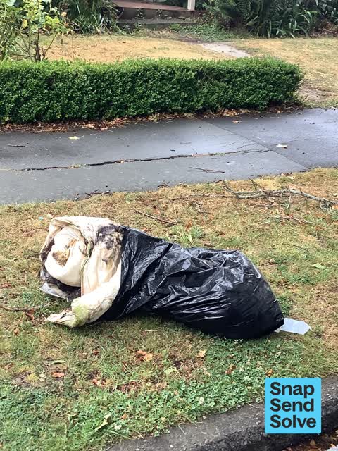 Dumped Rubbish, a report photo