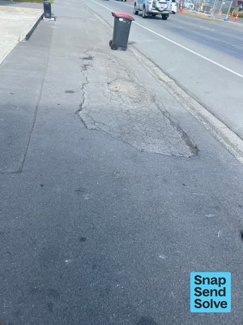 Pavement - Damaged — a report photo
