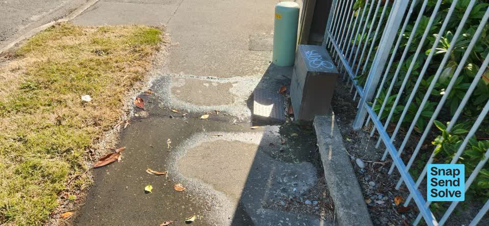 The photograph attached to this water leak report